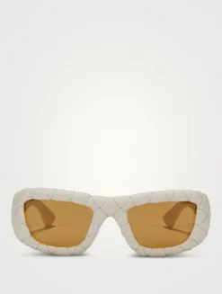 Intrecciato Rectangular Sunglasses