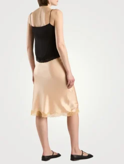 Irene Silk Slip Skirt