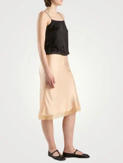 Irene Silk Slip Skirt