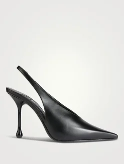 Isa Leather Slingback Pumps