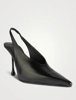 Isa Leather Slingback Pumps