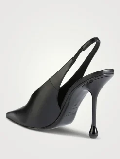 Isa Leather Slingback Pumps