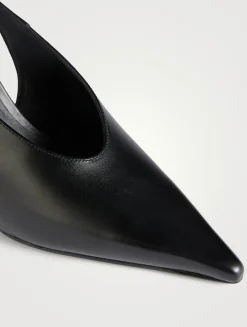 Isa Leather Slingback Pumps