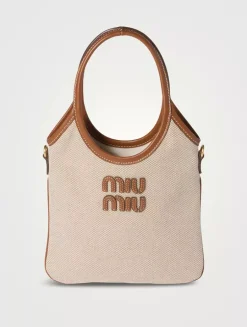 Ivy Canvas And Leather Bag