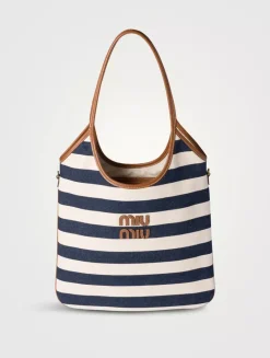 Ivy Canvas And Leather Bag