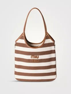 Ivy Canvas And Leather Bag