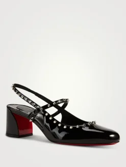 Janispikes Patent Leather Slingback Pumps