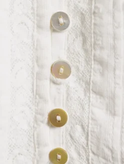 Jenae Off-The-Shoulder Embroidered Lace Blouse