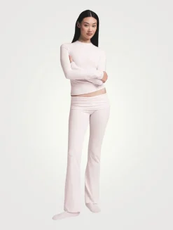 Jersey Foldover Pants