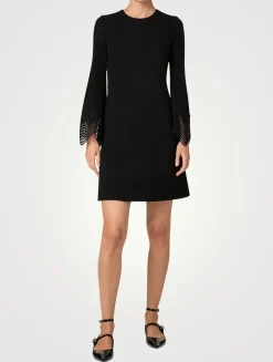 Jersey Long-Sleeve Mini Dress