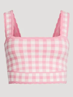 Jessyn Checkered Knit Tank