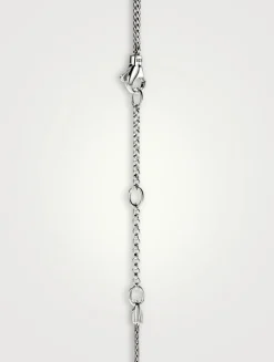 JH Essential Sterling Silver Necklace With Pavé Diamonds