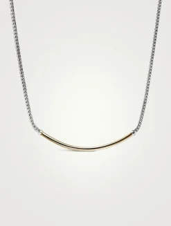 JH Essentials 14K Gold And Silver 2.5mm Mini Chain Necklace