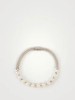 JH Essentials Sterling Silver Pearl Bracelet