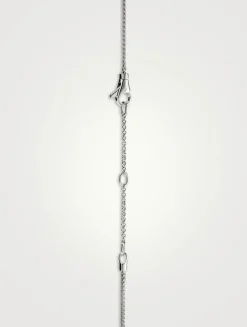 JH Essentials Sterling Silver Chain Necklace With Pearl