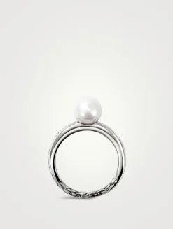 JH Essentials Sterling Silver Ring With Pearl