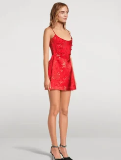 Joey Floral Jacquard Mini Dress