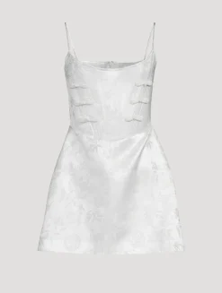 Joey Floral Jacquard Mini Dress