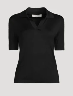 Juliana Silk Polo Shirt