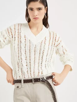 Jute And Cotton Sweater