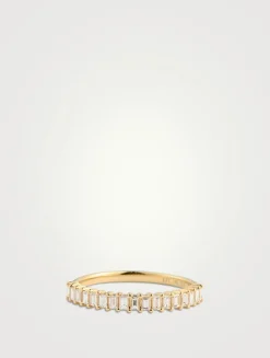 14K Gold Baguette Diamond Ring