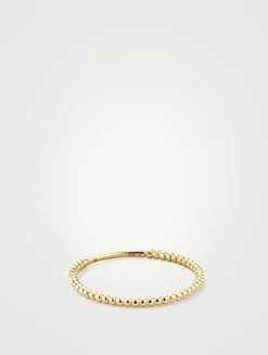 14K Gold Beaded Ring