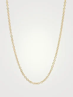 14K Gold Cable Chain Necklace