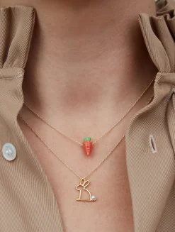 9K Gold Carrot Necklace