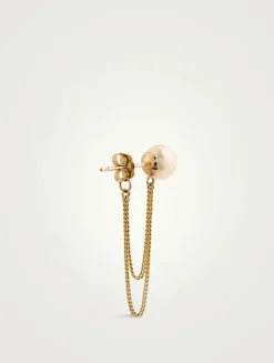 14K Gold Chain Drop Earrings