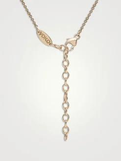 18K Gold Chain Necklace With Pearls
