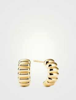 14K Gold Charlotte Hoop Earrings
