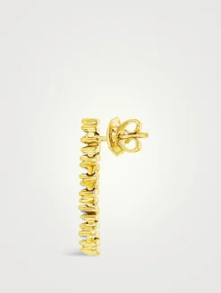 18K Gold Classic Diamond Savannah Mini Drop Earrings