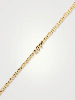 18K Gold Classic Diamond Tennis Necklace