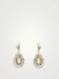 18K Gold Classic Mini Teardrop Diamond Earrings