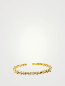18K Gold Classic Reborn Diamond Bangle Bracelet