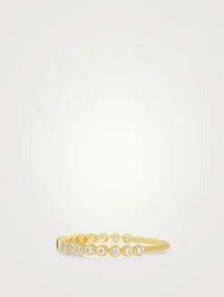 14K Gold Diamond And Tsavorite Ring