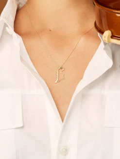 9K Gold Dino Esmeralda Pendant Necklace With Emerald