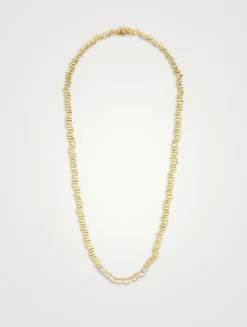 18K Gold Golden Age Diamond Tennis Necklace