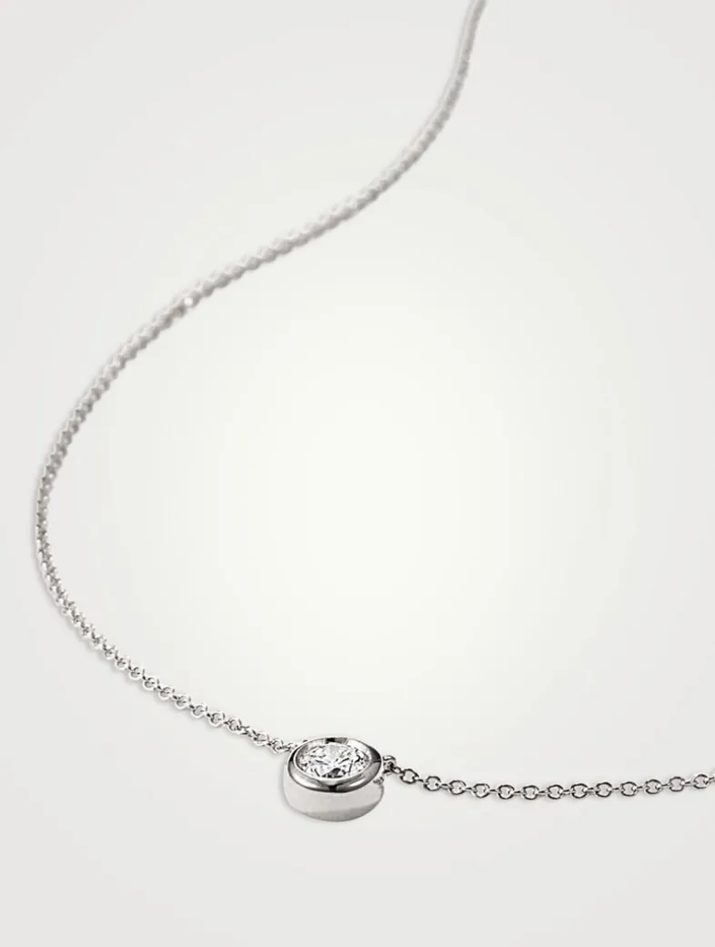 14K Gold Large Diamond Necklace