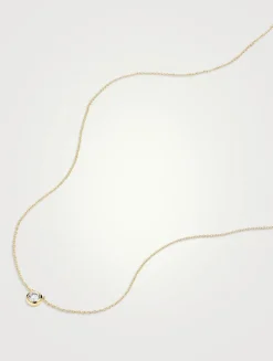 14K Gold Large Diamond Necklace