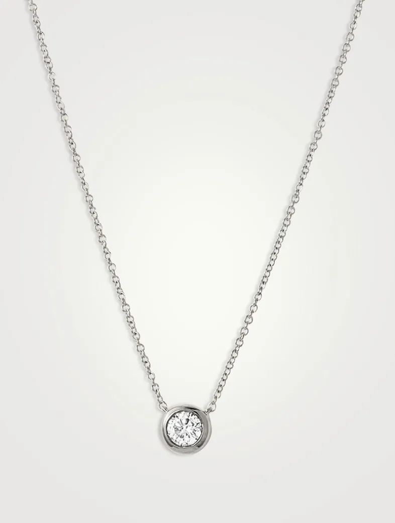 14K Gold Large Diamond Necklace