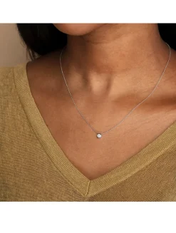 14K Gold Large Diamond Necklace