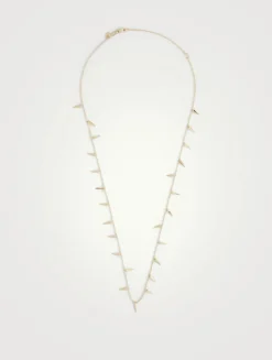 14K Gold Large Pure Fringe Necklace