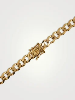 14K Gold Luck Icons Bar Necklace With Diamonds