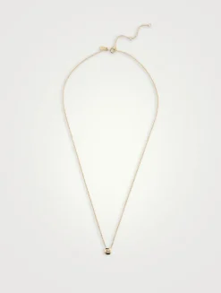 14K Gold Oval Diamond Necklace