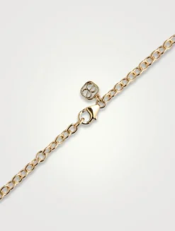 14K Gold Oval Link Necklace - 22-Inch