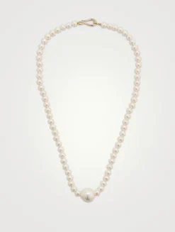 14K Gold Pearl Necklace