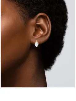 14K Gold Petite Oval Pearl Stud Earrings