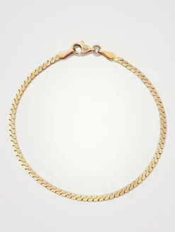 14K Gold Serpentine Chain Bracelet