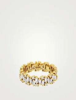 18K Gold Shimmer Alaia Diamond Eternity Band